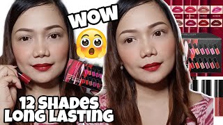 LAMUSELAND LONG LASTING MATTE LIP GLOSS (Try-On + Wear Test + Review) | V89 | Mei Gan