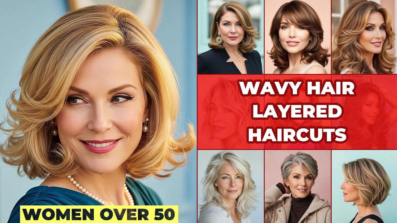 Layered Haircuts For Women Over 50 With Wavy Hair