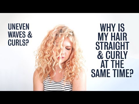 YouTube video about: Why is my hair curly underneath but straight on top?