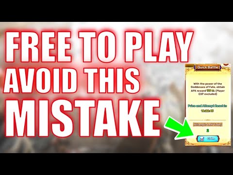 5 BIG Mistakes To AVOID Early Game F2P - Panilla Saga