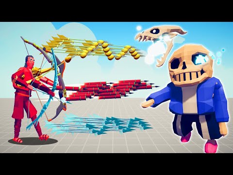 SANS  VS SUPER FAST RANGED UNITS | TABS - Totally Accurate Battle Simulator