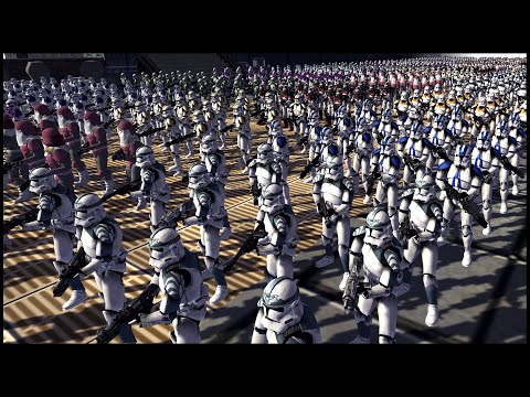 Can ALL CLONE LEGIONS Hold the Bridge?! - Men of War: Star Wars Mod Battle Simulator