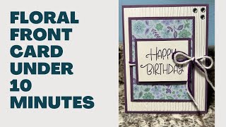 Embossed Floral Front Card