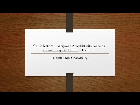 How to use ASP Net Core Console app to create Arrays and ArrayList with code Lecture 1