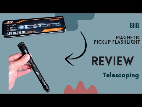BIIB Telescoping Extendable Magnetic LED Flashlight Gadget - Product Review