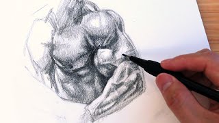 How to Draw and Shade Muscles Easy