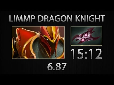 Dota 2 Dragon Knight Fast Farm - Limmp - Armlet of Mordiggian - 15:12 [6.87]