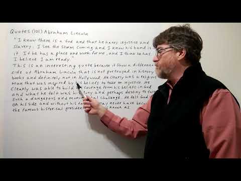 Tutor Nick P Quotes 101 Abraham Lincoln - I Know There Is a God  And He  Hates Injustice ...