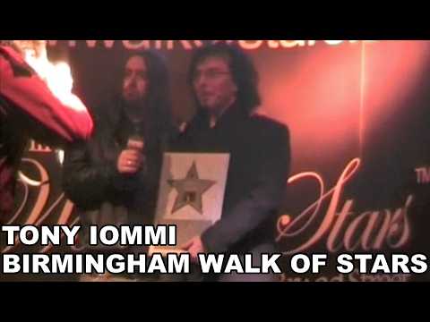Tony Iommi inducted into Birmingham Walk of Stars, pre-Black Sabbath bench and bridge event