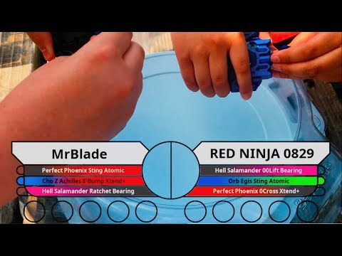 WBO Beyblade Tournament Battle: MrBlade vs RED NINJA 0829 -  Beigoma Blues TOP 4 #BeybladeBurst