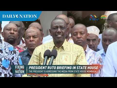 President William Ruto State House briefing