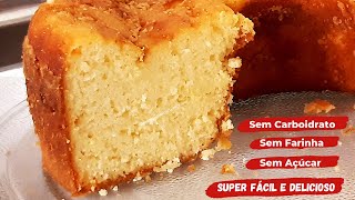 BOLO MOLHADINHO Fácil e Delicioso - Sem Trigo, Sem Açúcar - ZERO CARBOIDRATO! (SABOR INCRÍVEL)