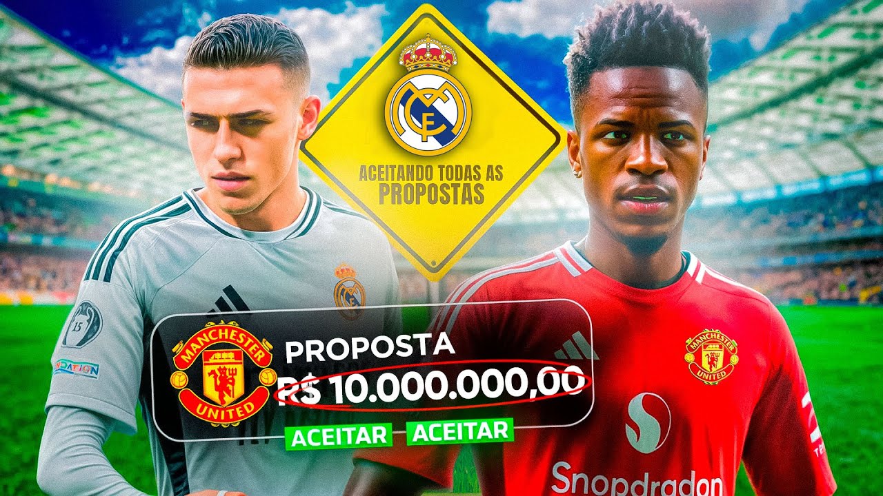 ACEITANDO TODAS AS PROPOSTAS COM O REAL MADRID! | FC25 MODO CARREIRA