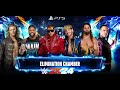 WWE 2K24 (PS5) - The Miz, Logan Paul, Jey Uso, Seth Rollins, Edge, Jeff Hardy - Elimination Chamber