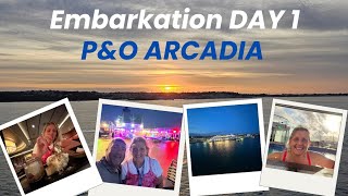 P O Cruises Arcadia Embarkation Day 1  3 night Cruise to Guernsey #newyoutuber #supportnewyoutubers 