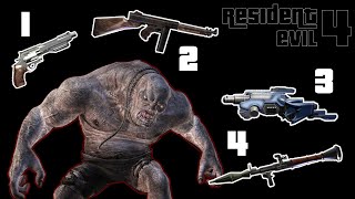 Resident Evil 4 Unlocked Weapons (Rocket Launcher VS P.R.L 412, ChicagoTypewriter, Handcannon)