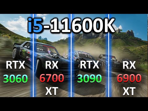 Intel i5-11600K  + RTX 3060 vs RX 6700 XT vs RTX 3090 vs RX 6900 XT // Test in 6 Games