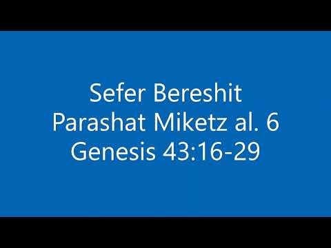 Torah Chanting - Sefer Bereshit - Parashat (Portion) Miketz al. 6