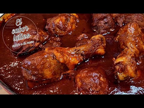 🔴How to Make Delicious Chicken in Red Chile Sauce💯So Delicious - The Latin Flavor