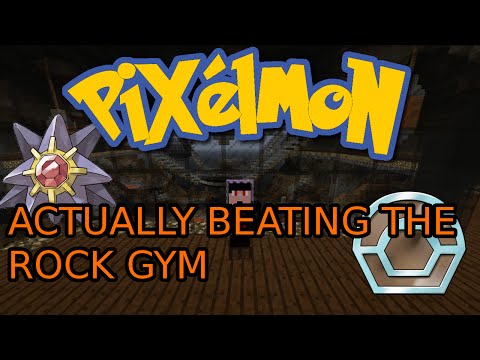 MINECRAFT PIXELMON MOD POCKET PIXELS SERVER #3 BEATING THE ROCK GYM