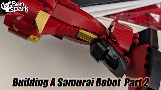 Let's Build 923-Piece Samurai Robot Non-LEGO Building Block Set - Part 2 - Build The Leg