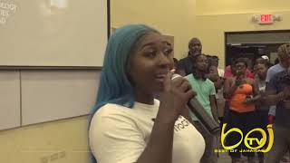SPICE BREAKS SILENCE ON WHITE PICTURE : Q &amp; A @ STUDENTS LECTURE @ UTECH ON BLACK HYPOCRISY - 2 0F 6