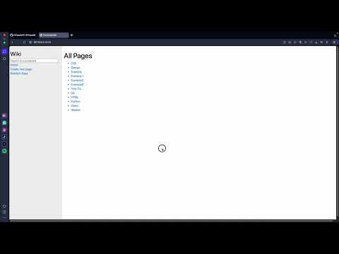 Project 1-Wiki, CS50. ElZapapata12