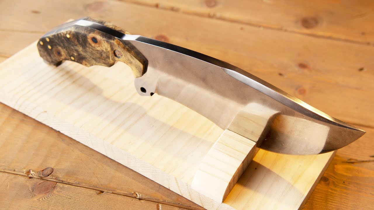 野営用自作ナイフ、薪割りに特化した鉈デビュー・初割りの様子（ショートver.）