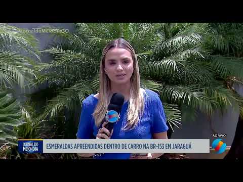 PRF apreende esmeraldas dentro de carro na BR-153 em Jaraguá