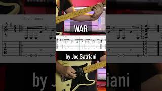 How To Play W@r by Joe Satriani?