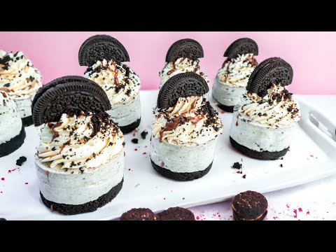 Mini Oreo Cheesecake No Bake No Gelatine No Eggs | No Bake Mini Oreo Cheesecake Recipe