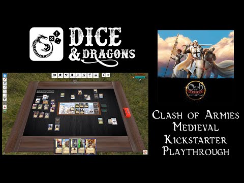 Dice and Dragons - Clash of Armies Kickstarter Playthrough