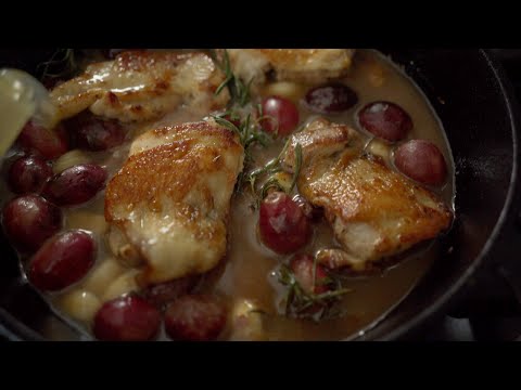 Chicken, Roasted Grapes and Herbs