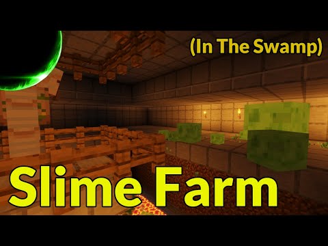 How to Make a Swamp Slime Farm - Java & Bedrock — Minecraft farm tutorial thumbnail