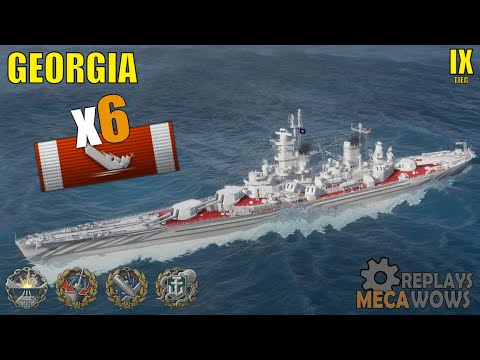 Georgia 6 Kills & 207k Damage | World of Warships Gameplay