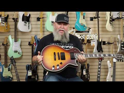 LTD EC-256FM Electric Guitar Dark Brown Sunburst image 4
