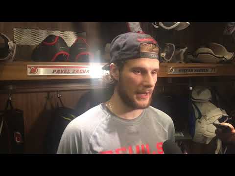 Devils’ Pavel Zacha talks about goal streak