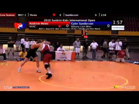 Sunkist Open - Freestyle - 74kg Final - Andrew Howe vs. Cyler Sanderson