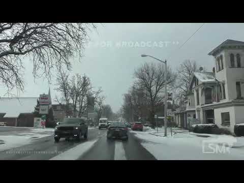 03-28-22 Butler, PA - Snowy early-spring roadways in 4K