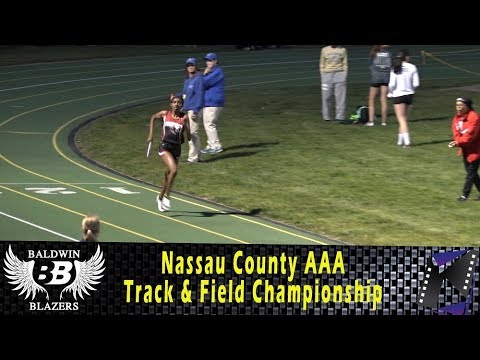 4x400m 2nd Heat (Girls) Nassau County Track and Field  Championship (AAA) Long Island NY