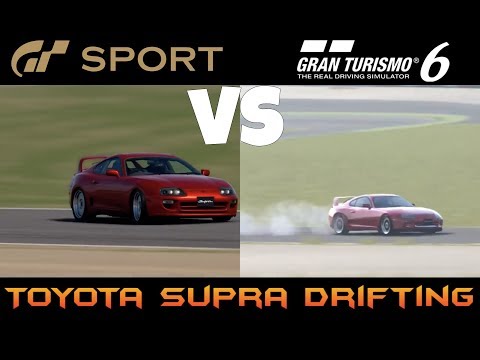 Gran Turismo Sport Vs Gran Turismo 6 | Toyota Supra Drifting (GT Sport Vs GT6)