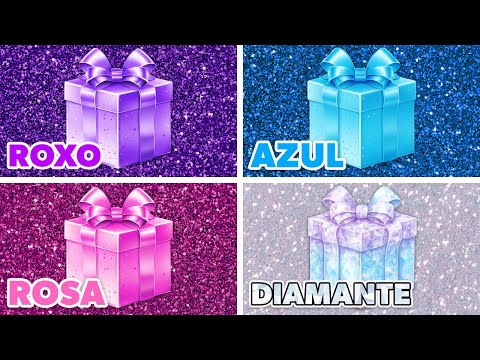 Escolha o seu presente...! Diamante, Azul, Rosa ou Roxo 💎🎀💙💜 Como está a sua sorte? 😱