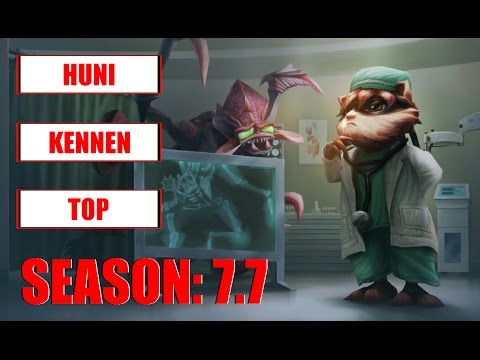 SKT T1 Huni Play Kennen Top Challenger Korean Pro Replay