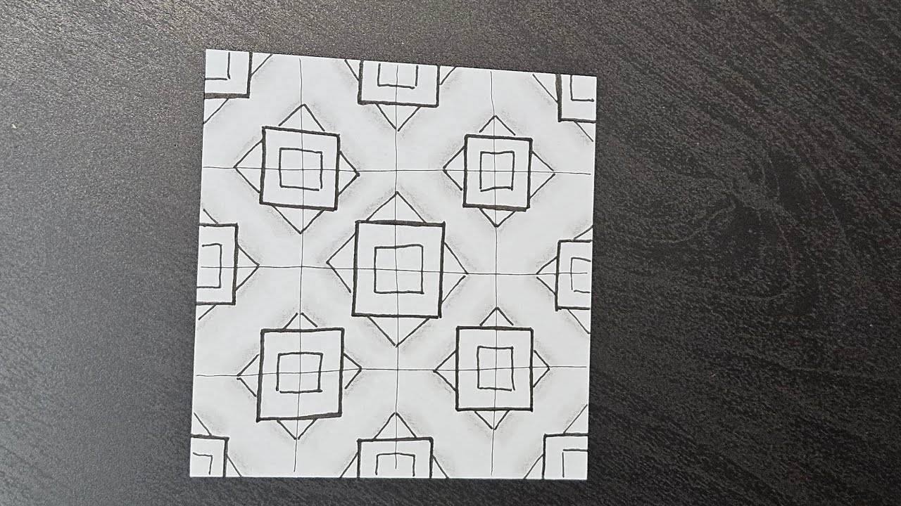 Drawing Kangular -- full tutorial -- relaxing drawing