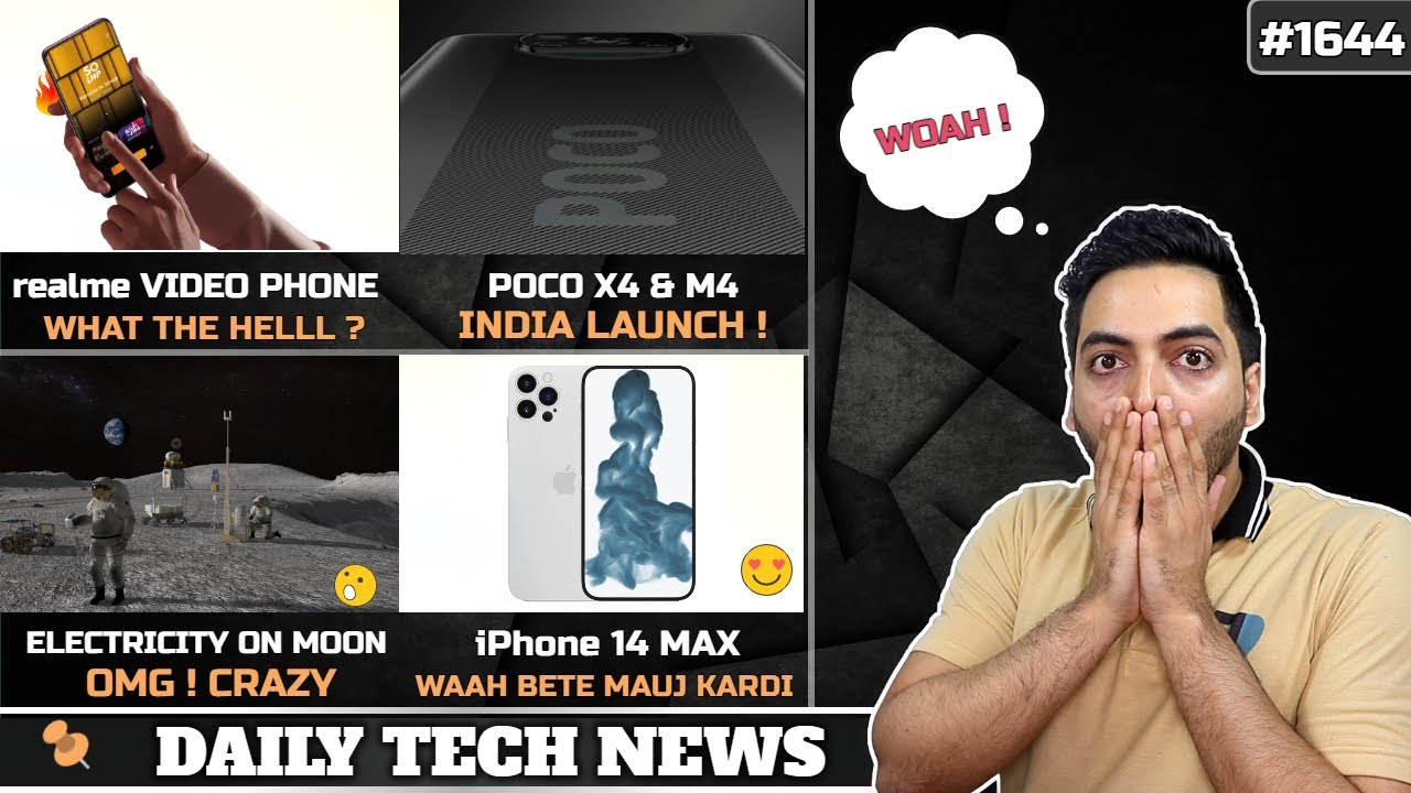 realme video Phone😍,Electricity On Moon😯,iPhone 14 Max,Oneplus Jan 5th,POCO X4 & M4,Infinix X1😍