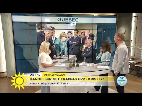 Elisabet Frerot: ”Bilden säger allt om läget i världshandeln just nu”  - Nyhetsmorgon (TV4)