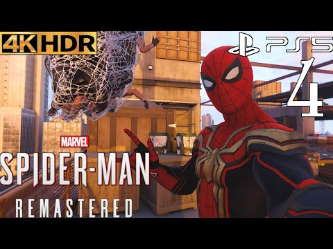 Spider-Man Remastered No Way Home Suit (PS5) 4K 60FPS HDR Gameplay Part 4 Fisk Hideout (FULL GAME)