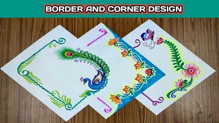 Border and corner design for project paper// Pract
