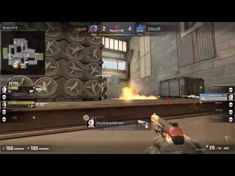 CS:GO - Stewie2k Sick 1 vs 3 Clutch vs Team Liquid @ ELEAGUE Season 1