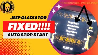 FIXED Jeep Gladiator - Auto Stop/Start (ESS) Warning Light After re-gear